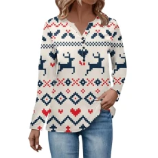 Long Sleeve Tops for Women Uk Ladies Polo Neck Jumpers Tops Ladies Sweatshirts Size 14 Woman Fall Sweaters Women Long Sleeve Tunic Casual Pullover Womens(1-Hot Pink,M)