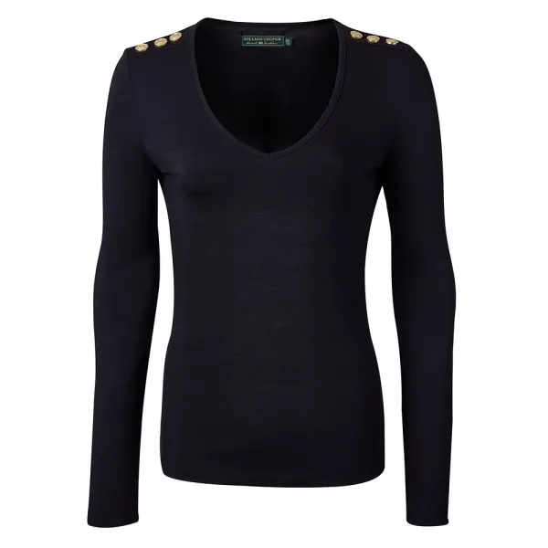 Long Sleeve V Neck T Shirt