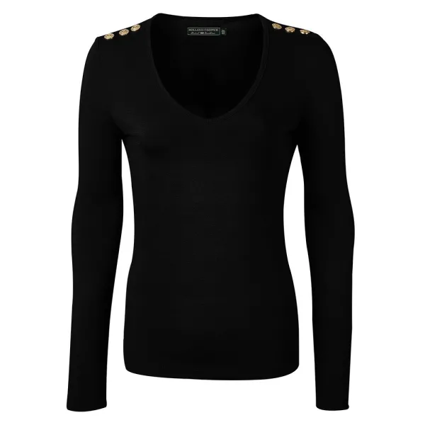 Long Sleeve V Neck T Shirt
