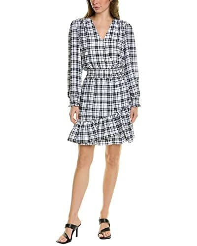 Long Sleeve Wrap Front Australian Moment Dress New Ivory XS