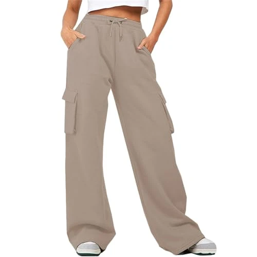 Loose Cotton Trousers for Women UK, Wide Leg Yoga Pants for Women UK, Women's Jogger Sweatpants Prin