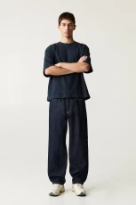 Loose-Fit Jeans - Navy