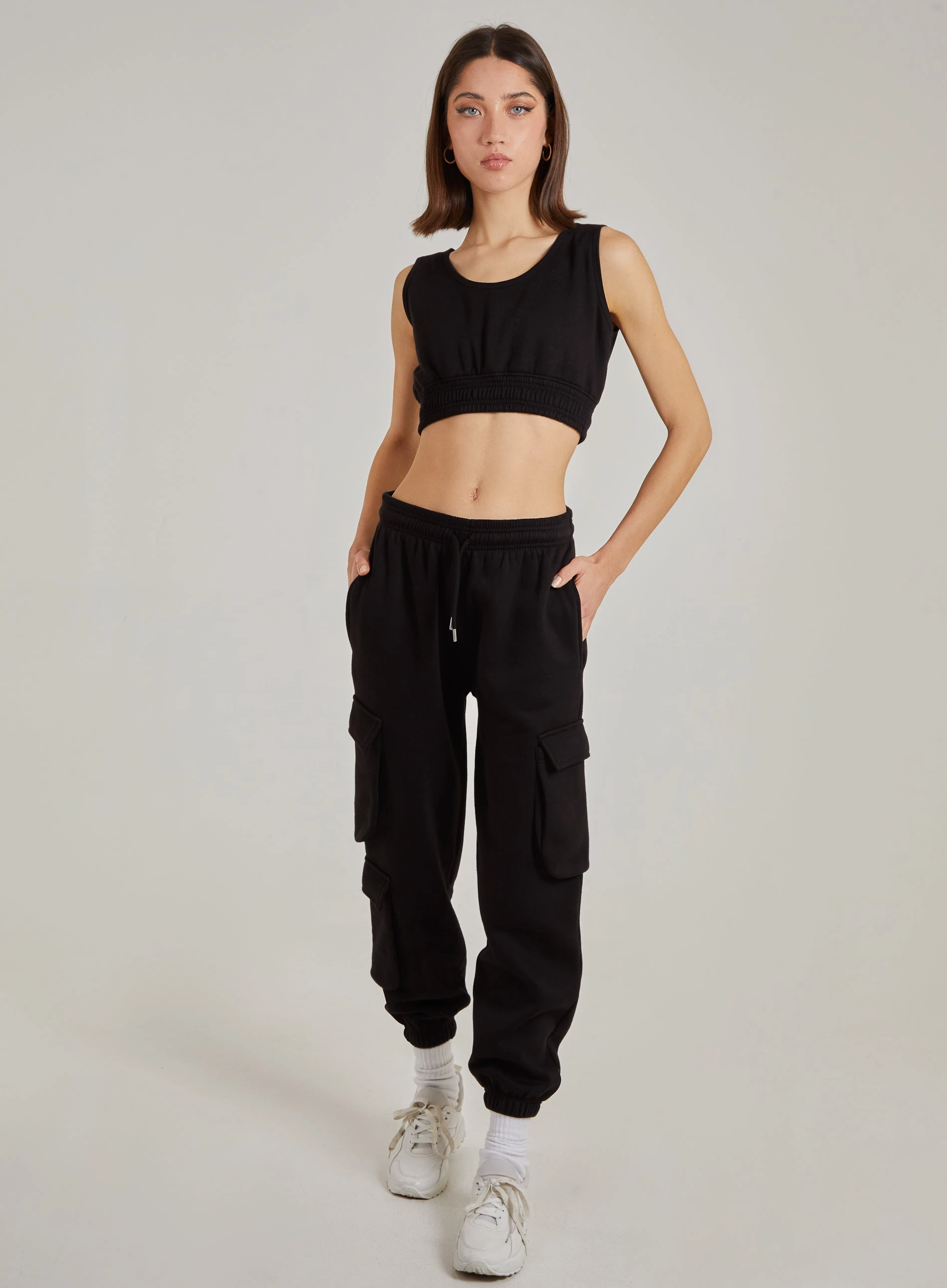 Lounge Pocket Joggers  - S  - Black