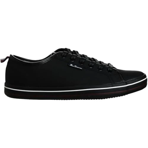 Lowell Low Lace-Up Black Synthetic Mens Plimsolls BEN3287_014_BLK