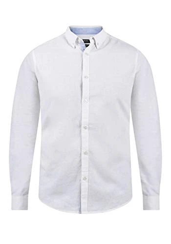 Luan Men's Long Sleeve Shirt, Size:XXL, Colour:Off-White (002)