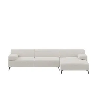 LUGANO corner sofa R Sofa Malibu fabric Cream