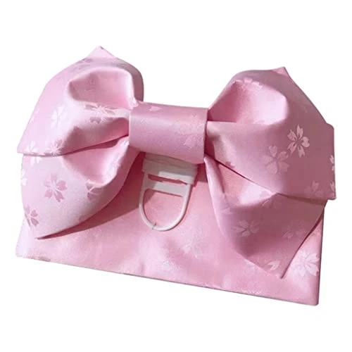 Luxurious Floral Waist Sash for Kimono and Robes - Blush