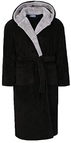 LUXURY MENS GENTS FULL LENGTH VELOUR FLEECE ROBE DRESSING GOWN HOUSECOAT ROBES + BELT SIZE S- XL