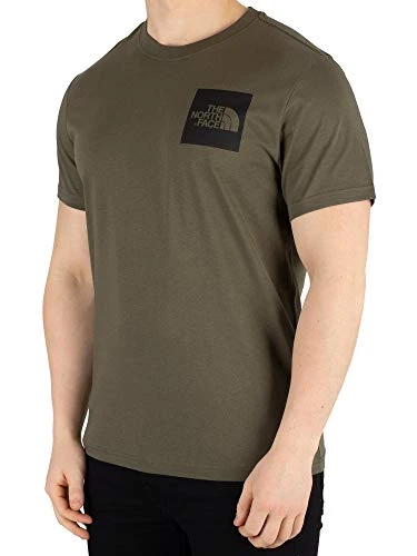 M S/S Fine Men's Short Sleeve Shirt, Olive Green - Black, S