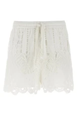 Macramé shorts White Size