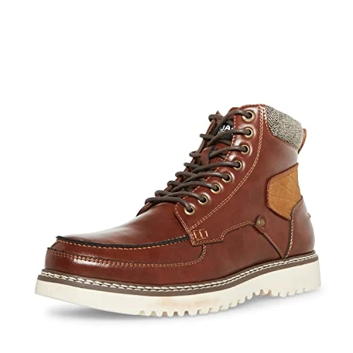 Madden Men's M-Dannye Combat Boot, Cognac, 10.5 UK