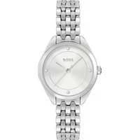 Mae Crystal Silver Watch