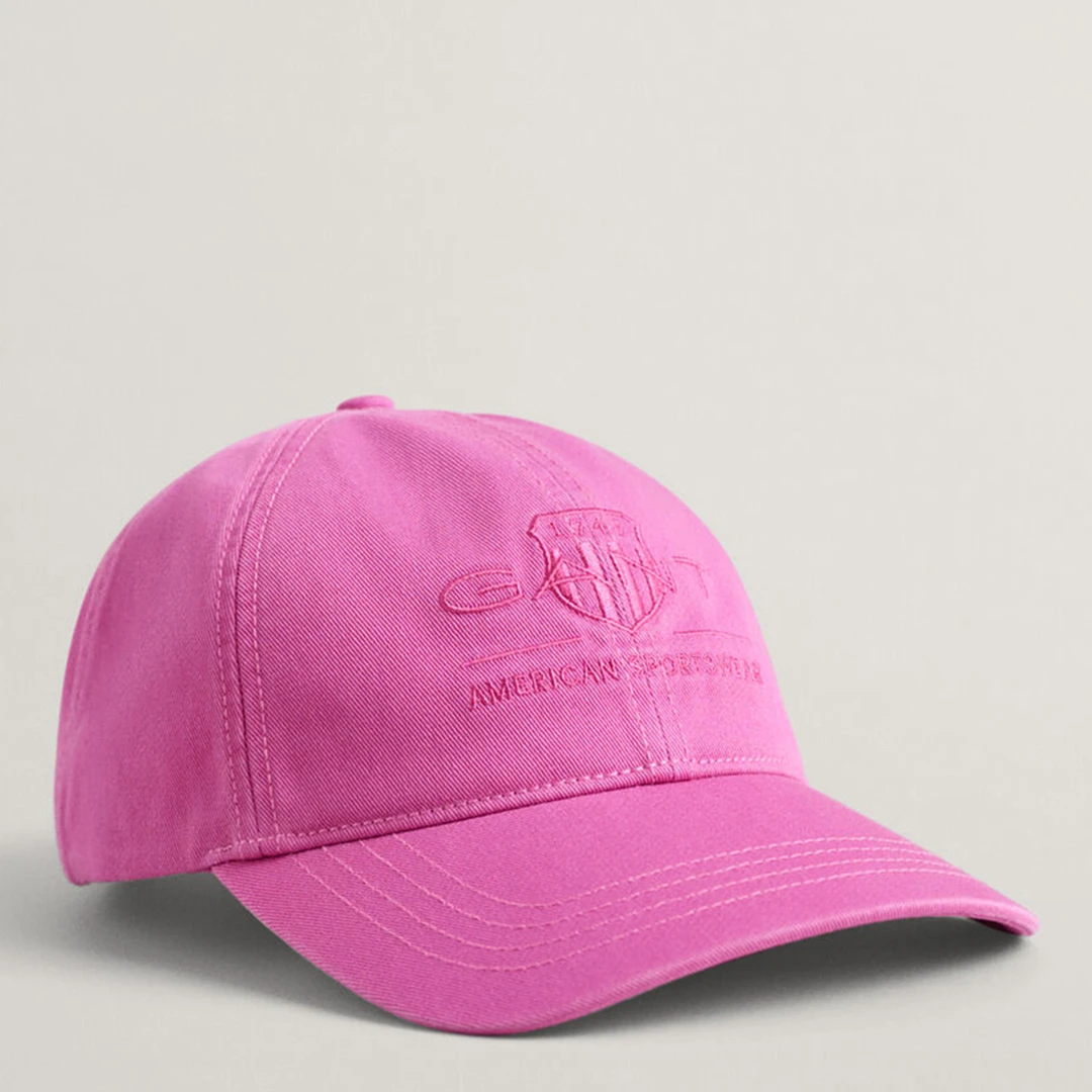 Magenta Tonal Archive Shield Cap - Purple
