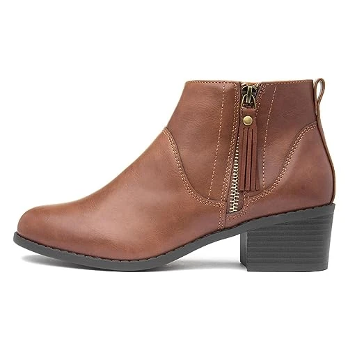 Maisy Womens Tan Ankle Boot - Size 6 UK - Brown