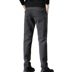 Male Elastic Loose Fit Straight Leg Versatile Casual Pants Jeans for Outerwear Men Trousers, gray, W30 Male Elastic Loose Fit Straight Leg Versatile Casual Pants Jeans for Outerwear Men Trousers, gray, W30