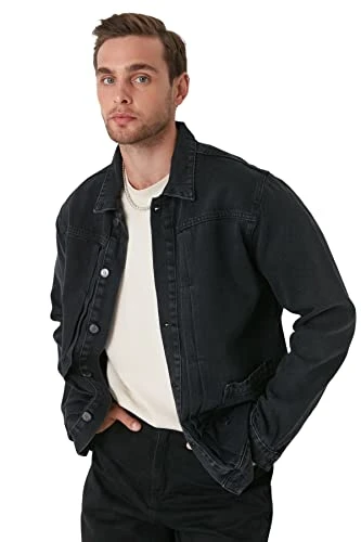 Man Regular fit Basic Shirt Collar Denim Jacket