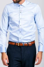 Marc Darcy Alfie Sky Blue Long Sleeve Shirt Marc Darcy Alfie Sky Blue Long Sleeve Shirt