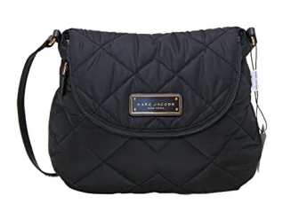 Marc Natasha Quilted Nylon Crossbody Handbag (Black) Marc Natasha Quilted Nylon Crossbody Handbag (Black)