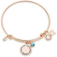 March Birthstone Rose Gold Bangle