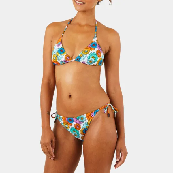 Marguerites Bikini Top - White