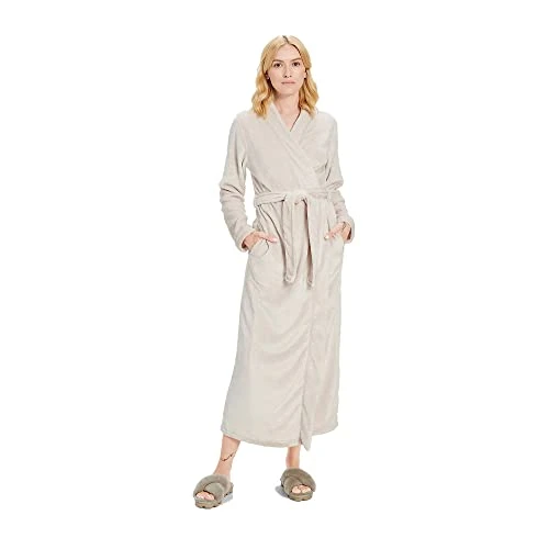 Marlow Fleece Robe, M, Moonbeam