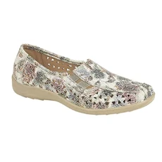 Marsha Ladies Cut-Out Slip-On Shoes Multi Floral Marsha Ladies Cut-Out Slip-On Shoes Multi Floral