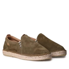 Marti - Espadrille for Men made in Serraje., Army, 10 UK