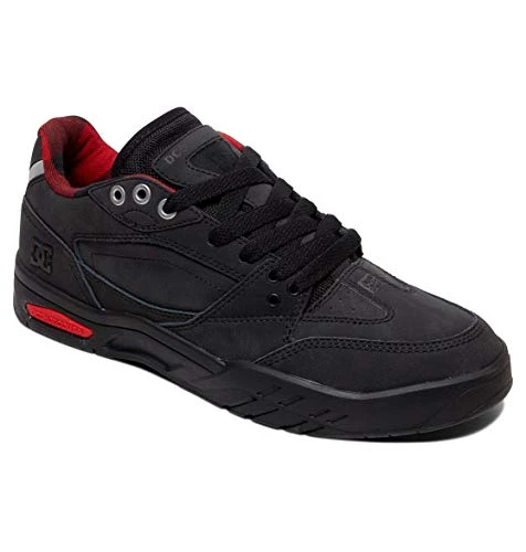 Maswell WNT - Winterised Leather Shoes - Men Black Red