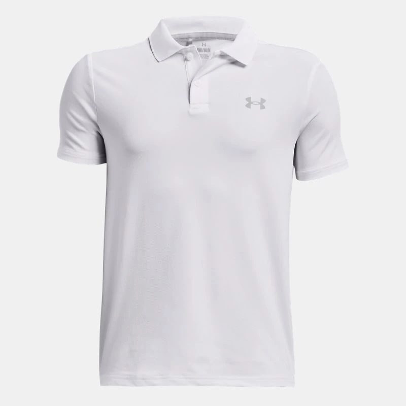 Matchplay Boys Polo White / Pitch Gray / Mod Gray YLG (59 in)