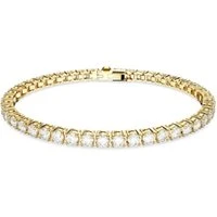 Matrix Gold Round Tennis Bracelet - 16.5cm