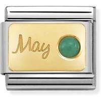 May Emerald Birthstone Charm