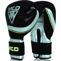 MCD Blast Boxing Gloves Pro Sparring Real Leather Black 10oz