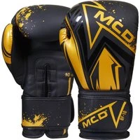 MCD Fuego Boxing Gloves Black/Gold 10oz