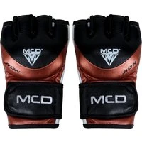 MCD Ron Pro MMA Gloves 3-Tone Real Leather Black Large