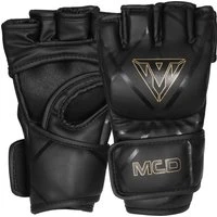 MCD TX400 Ultimate Pro MMA Leather Gloves Black Large