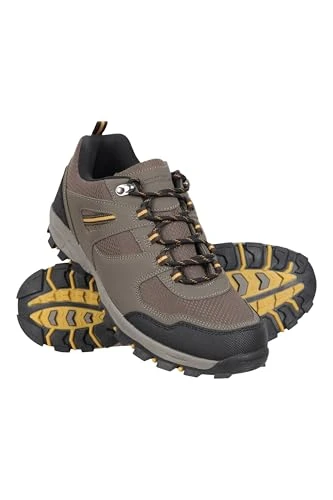 McLeod Mens Shoes - Lightweight All Season Shoes, Durable Walking Shoes, Breathable Hiking Shoes, Mesh Lining Running Shoes - for Travelling, Camping Brown Adult Shoe Size 9