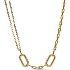 Me Double Link Gold Chain Necklace - 46cm