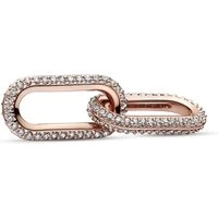 Me Rose Gold Crystal Styling Double Link Charm