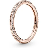 Me Rose Gold Pavé Ring - Ring Size 54