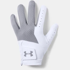 Medal Mens Golf Glove Steel / White / Steel R Gray
