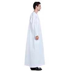Medieval Clothing Men's Medium Robe Stand for Men, Solid Colour, Arabic Muslim Collar, Muslim Clothing, Dead Hidden, Muslim Dresses Men, White, XXXL Medieval Clothing Men's Medium Robe Stand for Men, Solid Colour, Arabic Muslim Collar, Muslim Clothing, Dead Hidden, Muslim Dresses Men, White, XXXL