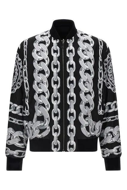 Medusa Chains reversible bomber jacket - Black