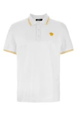 Medusa POP embroidery polo shirt White Size
