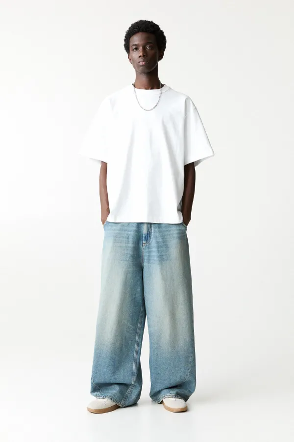 Mega Baggy Jeans - Neon blue