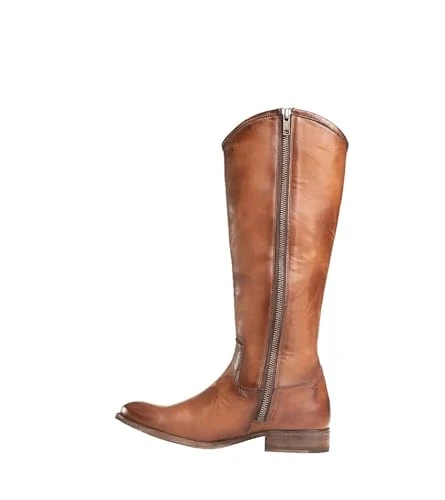 Melissa Inside Zip Riding Boots for Women Featuring Supple Leather Lining with Rubber Infused Leathe