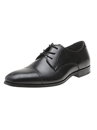 Men Badolla Derby, Black (Black Leather), 9.5 UK