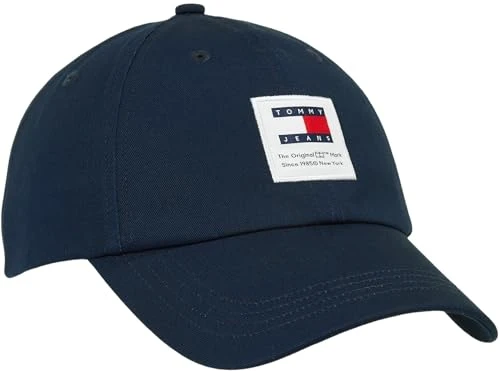 Men Baseball Cap Modern Patch, Blue (Dark Night Navy), One Size