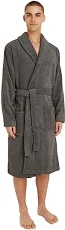 Men Bathrobe Cotton, Green (Magnet), L