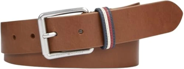 Men Belt Leather, Brown (Tan), 95 cm