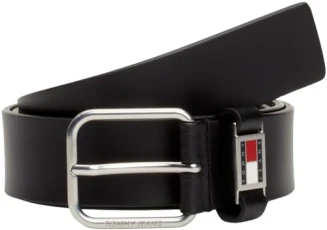 Men Belt Scanton 3.5 Leather, Black (Black), 95 cm